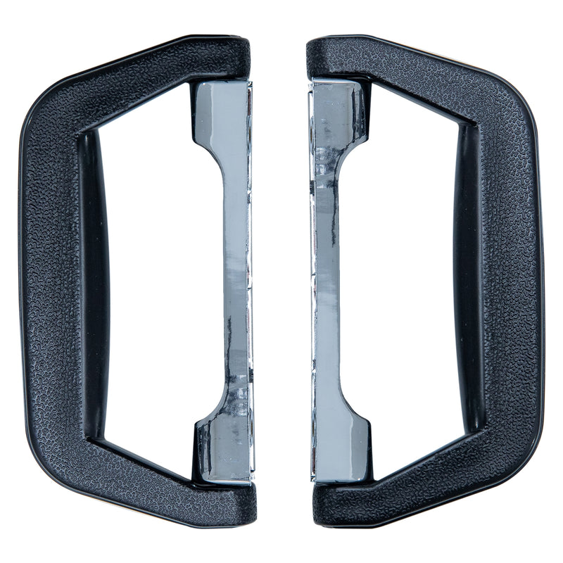 Koffergriff im 2er Set von HMF mit den Maßen 14 x 7 cm in Schwarz