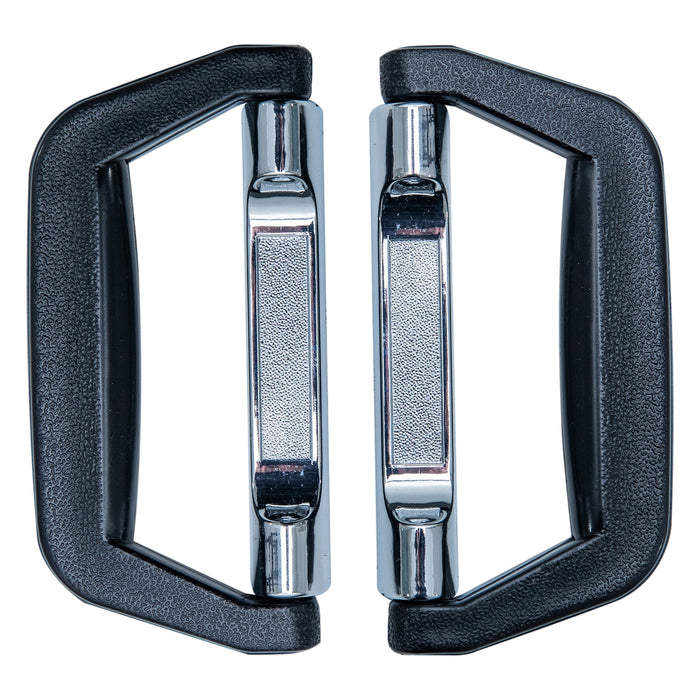 Koffergriff im 2er Set von HMF mit den Maßen 14 x 7 cm in Schwarz