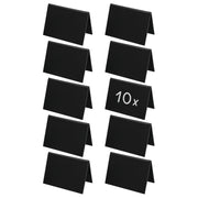 Kreidetafel als Tischaufsteller als A-Ständer im 10er Set von HMF in Schwarz