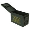 US Ammo Box als Munitionskoffer aus Metall von HMF mit den Maßen 30 x 19 x 15.5 cm in grün