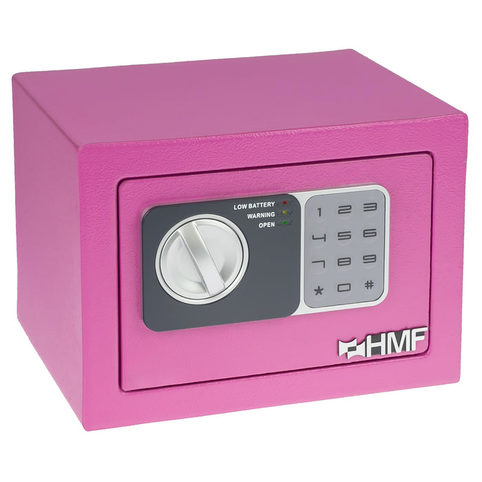 Möbeltresor mit Elektroschloss von HMF mit 23 cm Breite in Pink