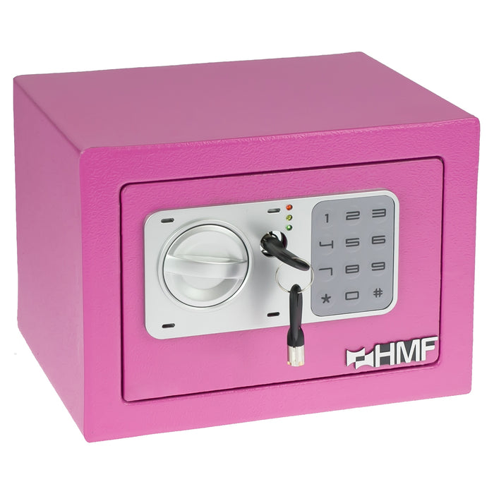 Möbeltresor mit Elektroschloss von HMF mit 23 cm Breite in Pink