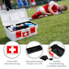 Erste Hilfe Kasten zur Medikamenten Aufbewahrung von HMF, Medizinbox leer für Sportverein, Betrieb oder Zuhause, 37 x 20 x 18,5 cm