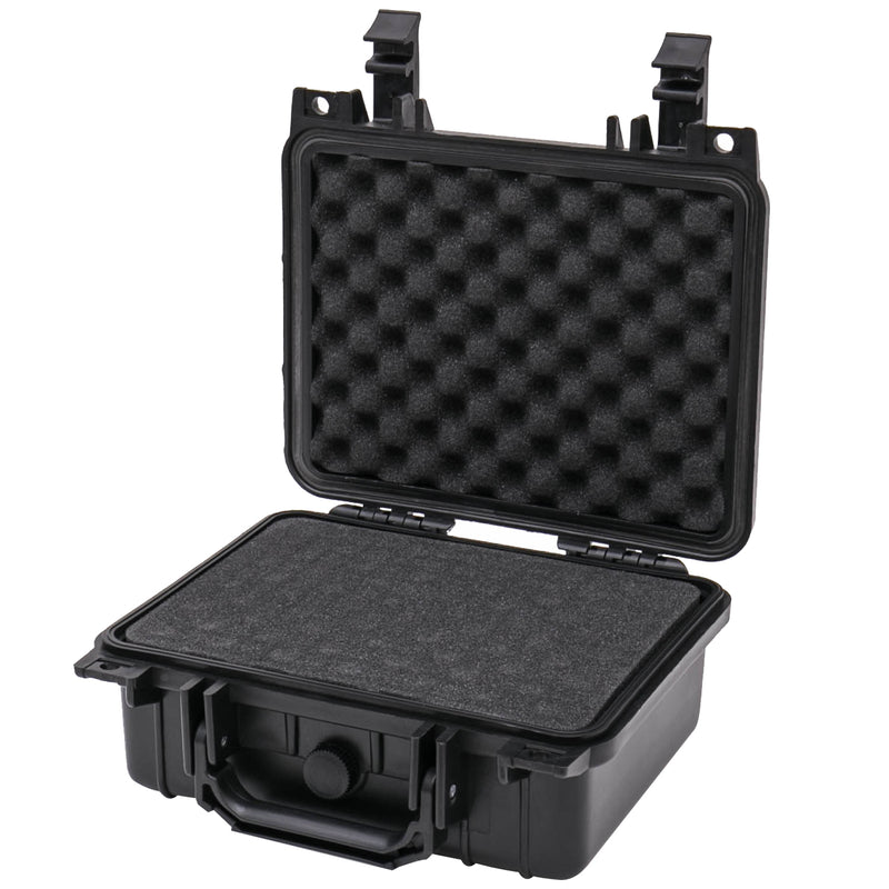 Outdoor Fotokoffer und Waffenkoffer mit Rasterschaumstoff von HMF mit 27 cm Breite