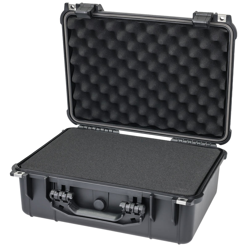 Outdoor Fotokoffer und Waffenkoffer mit Rasterschaumstoff von HMF mit 41 cm Breite
