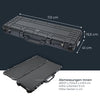 HMF Outdoor Waffenkoffer für Langwaffen Wasserdichter IP67 Gewehrkoffer mit Rasterschaumstoff 113 cm in Schwarz