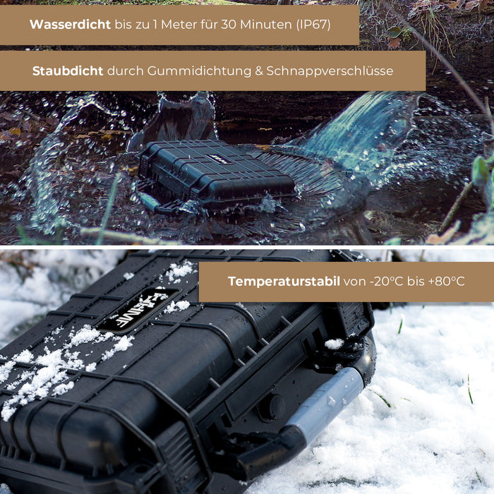 HMF Outdoor-Trolley, Fotokoffer mit Rasterschaumstoff, ODK400