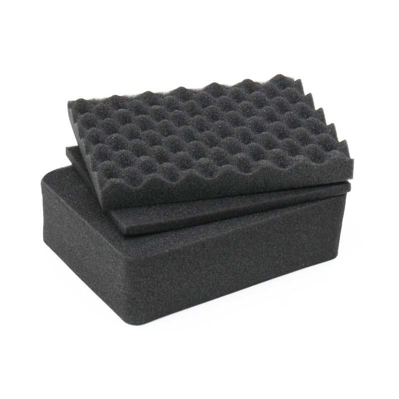 Koffereinlagen Set mit Rasterschaumstoff für Outdoor-Fotokoffer HMF ODR100 Höhe