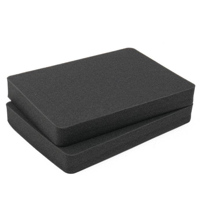 Koffereinlagen Set mit Rasterschaumstoff für Outdoor-Fotokoffer HMF ODR100 Höhe