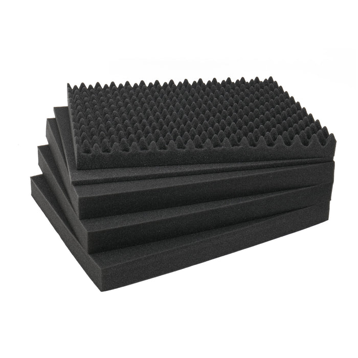 Koffereinlagen Set mit Rasterschaumstoff für Outdoor-Fotokoffer HMF ODR100 Höhe