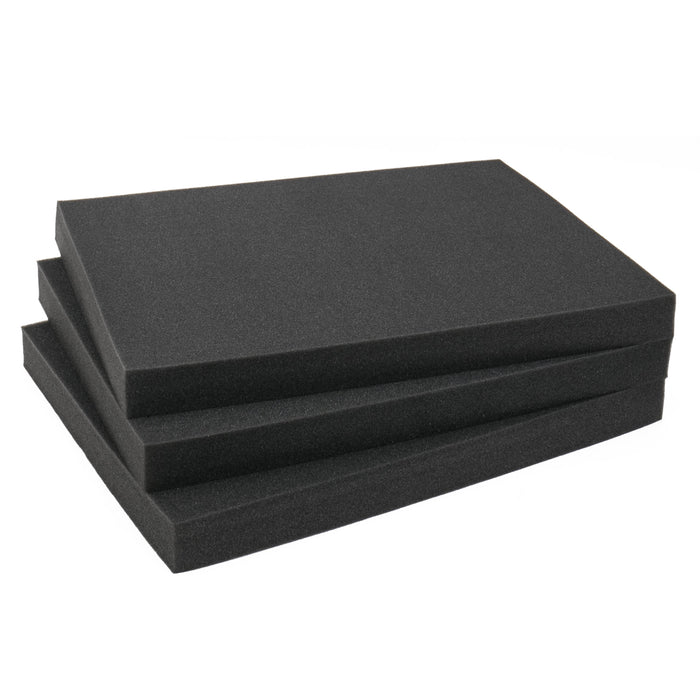 Koffereinlagen Set mit Rasterschaumstoff für Outdoor-Fotokoffer HMF ODR100 Höhe