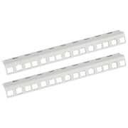 Rackschiene für 10 Zoll Serverschränke mit 5 Höheneinheiten von HMF in Lichtgrau