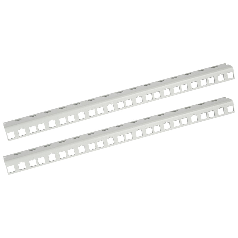 Rackschiene für 10 Zoll Serverschränke mit 8 Höheneinheiten von HMF in Lichtgrau