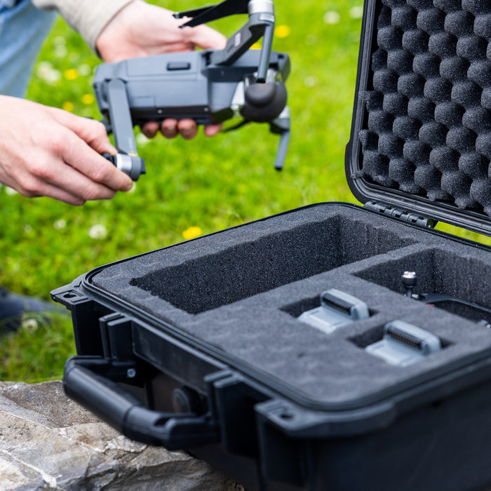 Koffereinlagen Set mit Rasterschaumstoff für Outdoor-Fotokoffer HMF ODR100 Höhe