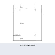 10 Zoll Serverschrank mit 9 Höheneinheiten von HMF mit 31.2 cm Breite in Lichtgrau