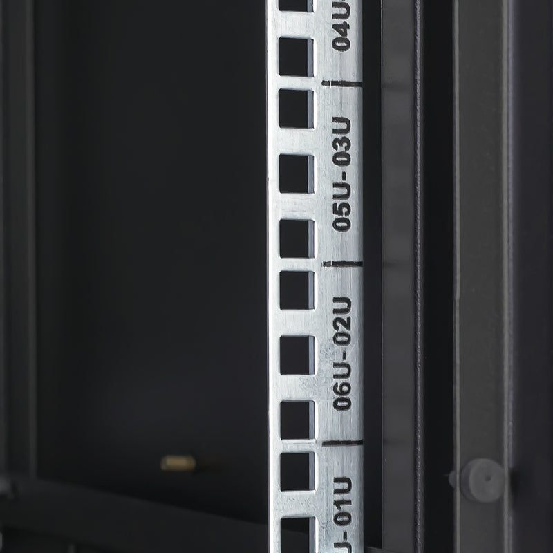 19 Zoll Serverschrank mit 7 Höheneinheiten von HMF mit 45 cm Tiefe in Schwarz