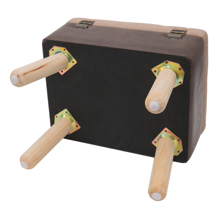 Koffer als Sitzhocker mit Stauraum im Vintage-Design von HMF