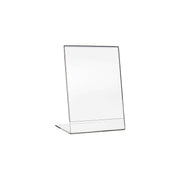 Tischaufsteller als L-Ständer in DIN A6 aus Acryl für Menükarten im Hochformat von HMF