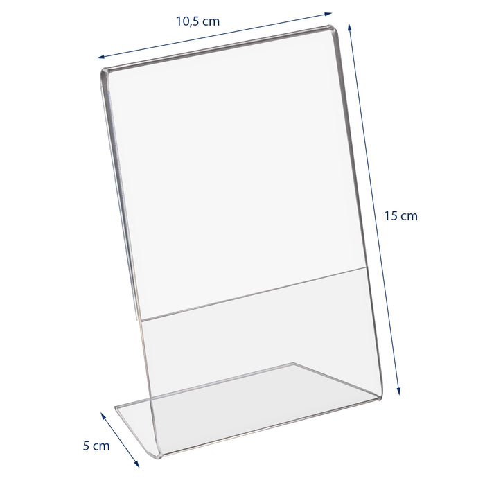Tischaufsteller aus Acryl im Hoch- und Querformat HMF in DIN A6