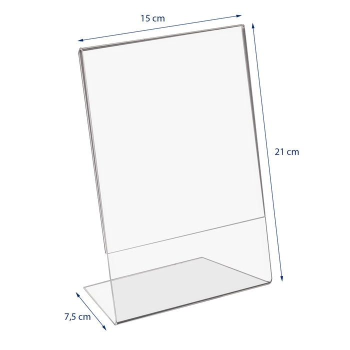 Tischaufsteller aus Acryl im Hoch- und Querformat HMF in DIN A5