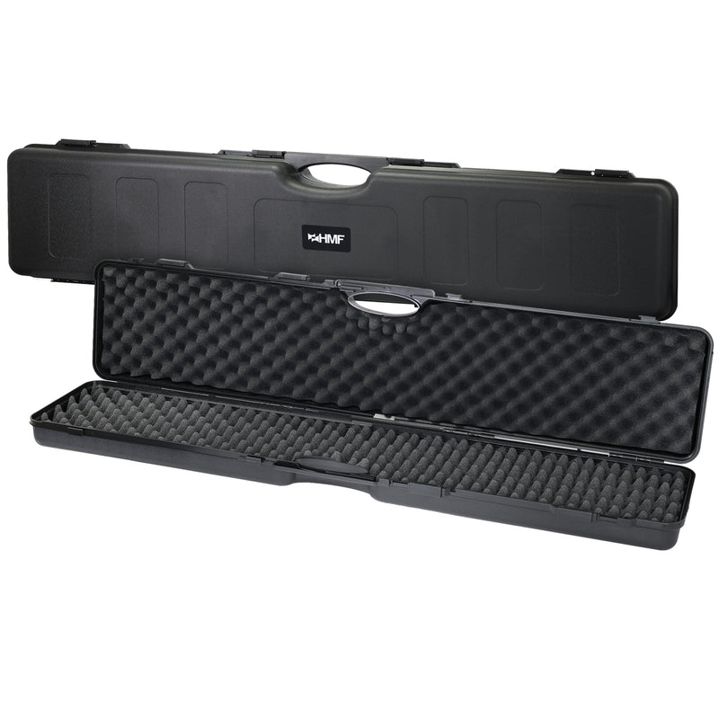 HMF Transportkoffer mit Noppenschaumstoff 123,5 x 26,5 x 11 cm in Schwarz