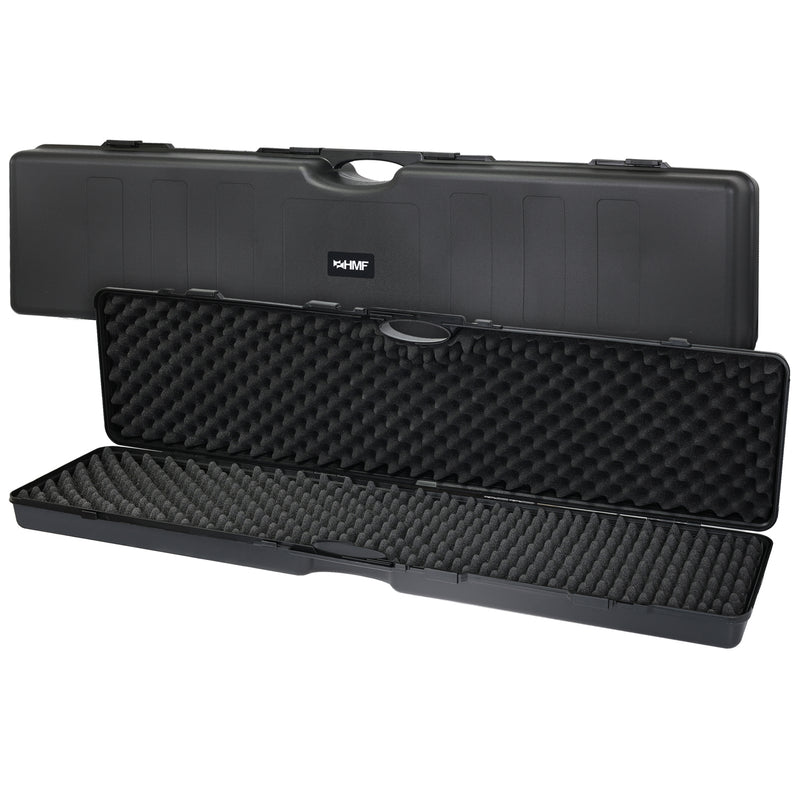 HMF Transportkoffer mit Noppenschaumstoff 138 x 34 x 13,5 cm in Schwarz