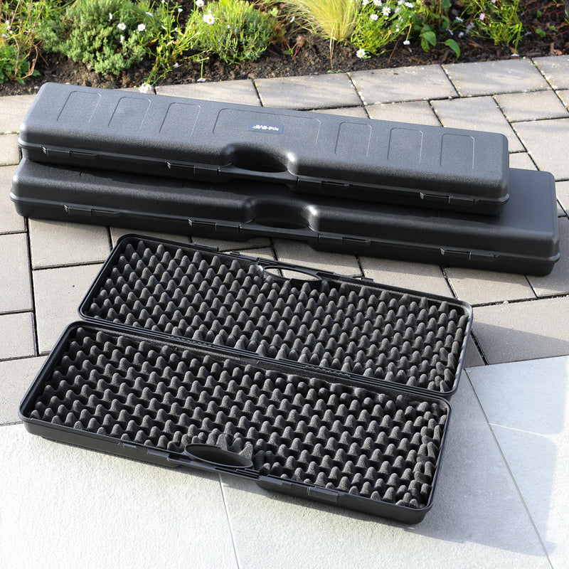 HMF Transportkoffer mit Noppenschaumstoff 88 x 34 x 13,5 cm in Schwarz