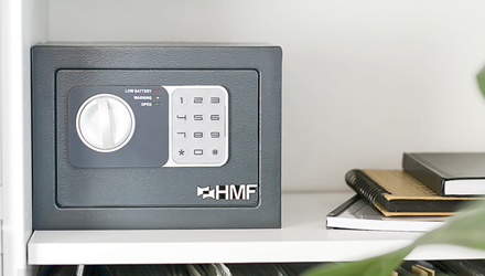 HMF 100159 Geldkassette Geldzählkassette 30 x 24 x 9 cm , silber