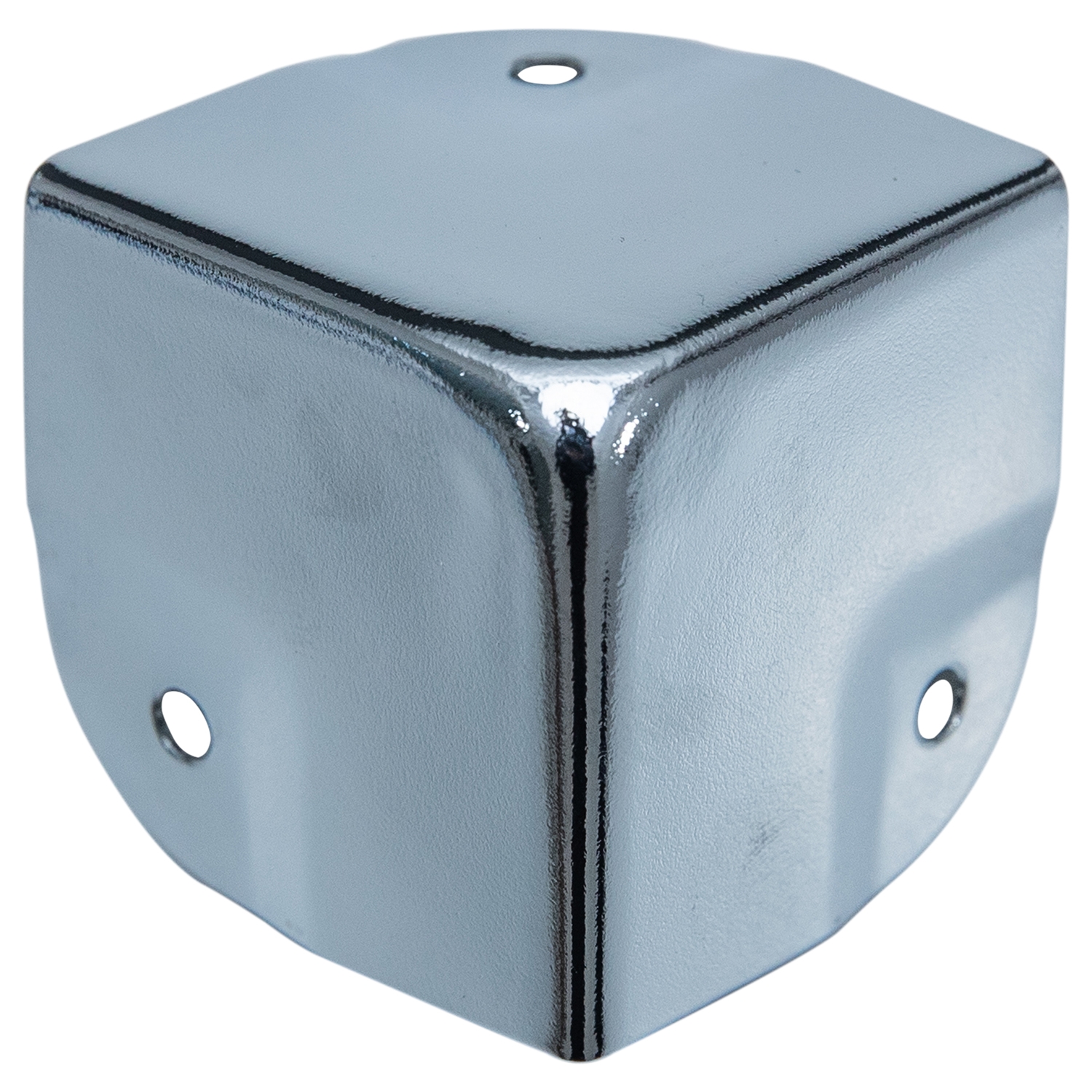 Eckenschutz für Koffer im 8er Set von HMF mit den Maßen 40 x 40 mm in Silber verzinkt