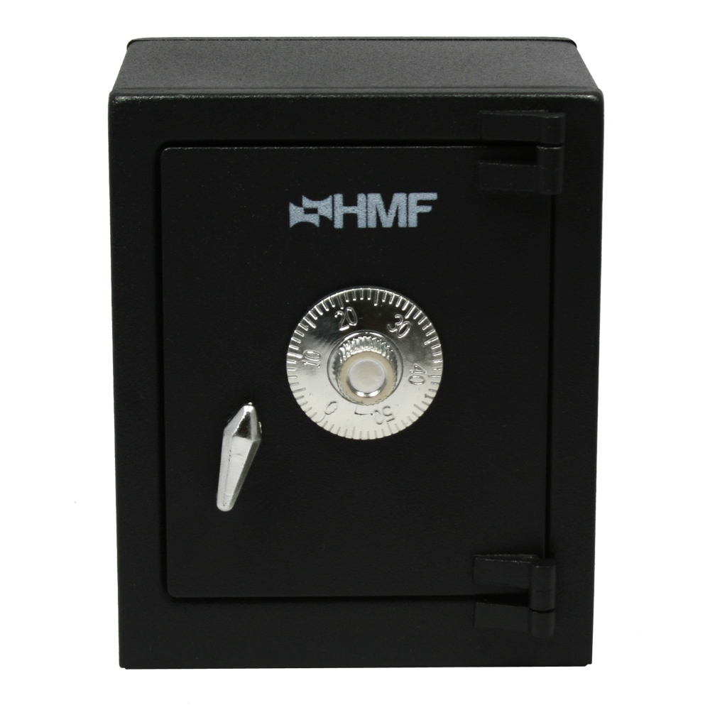 Minitresor mit Zahlenkombinationsschloss von HMF mit 13.5 cm Breite in Schwarz