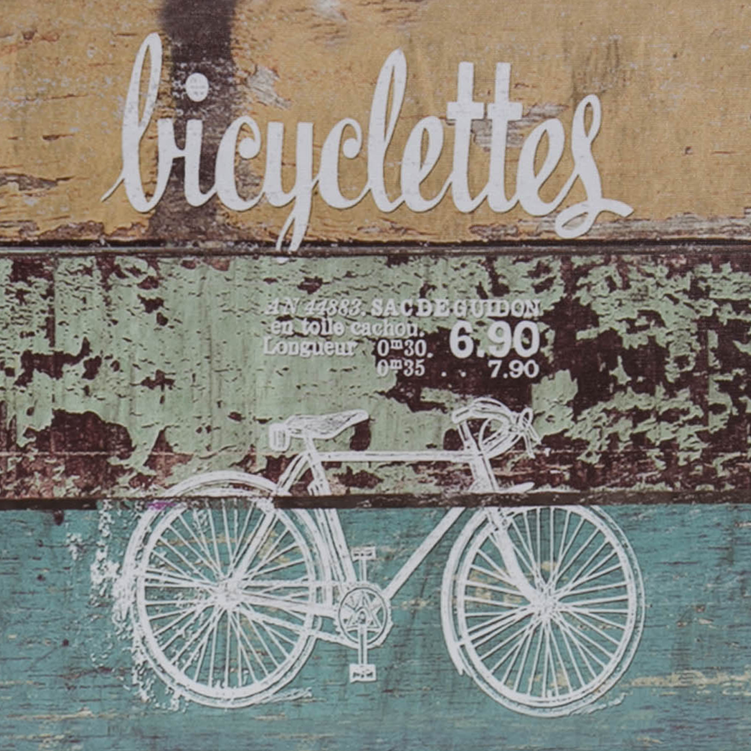Vintage Holzkoffer mit Fahrrad Design von HMF mit 44 cm Breite in verschiedenen Größen