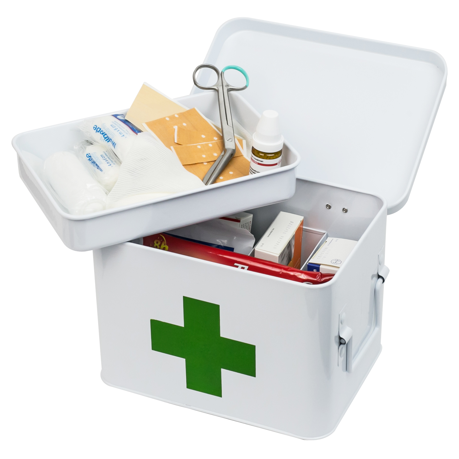 Medizinbox Erste Hilfe Box für Hausapotheke