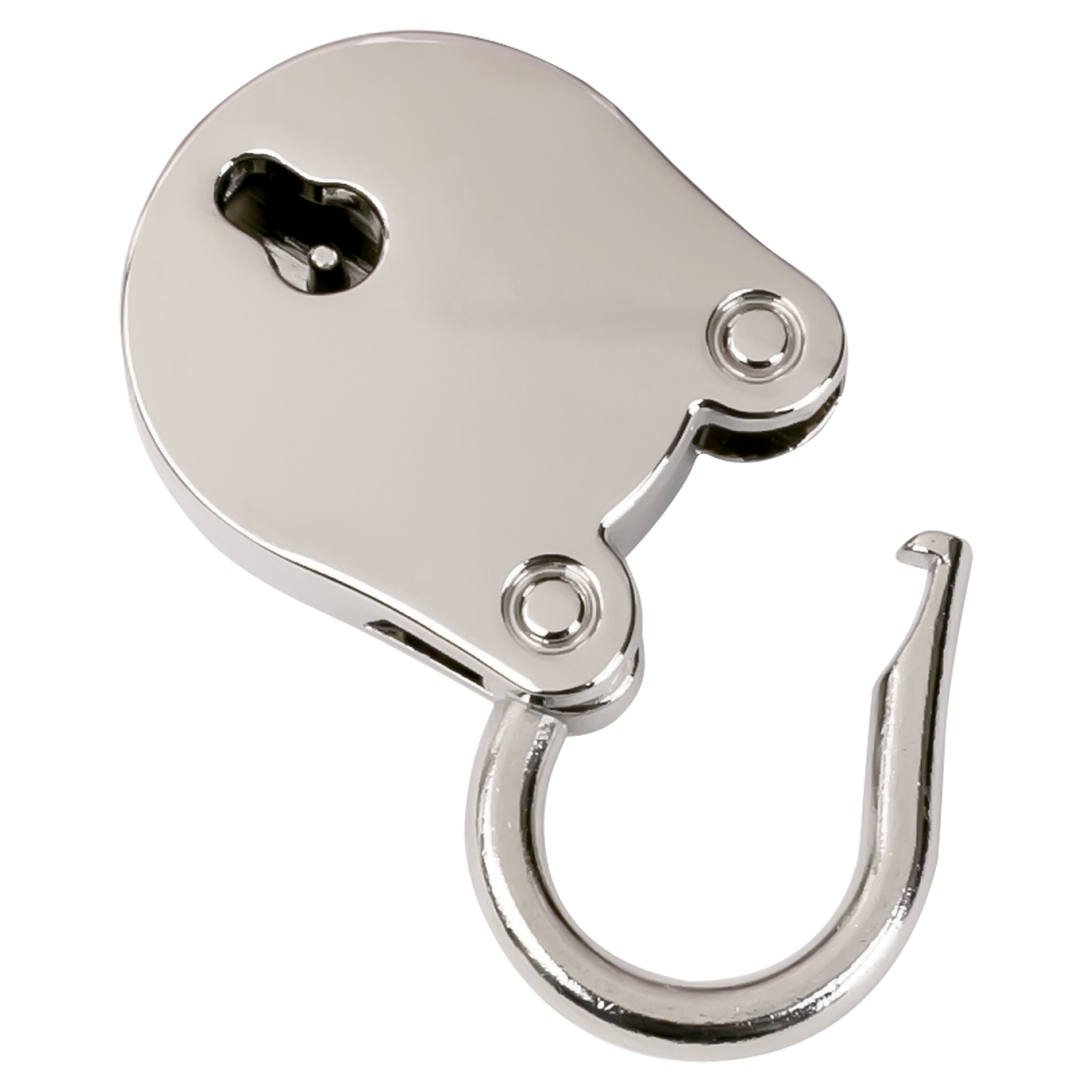 Mini Deko Vorhängeschloss in oval mit Schlüssel von HMF in Silber