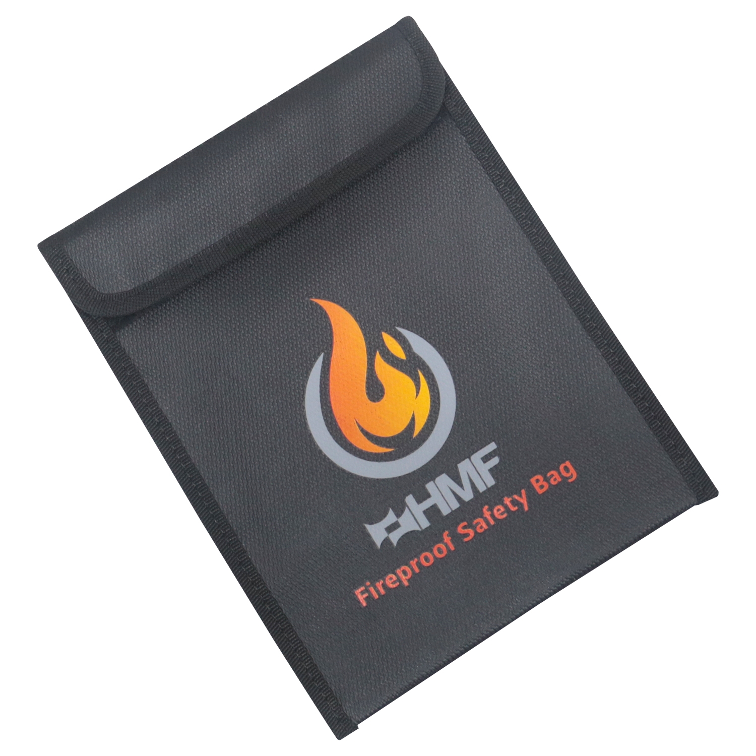 Feuerfeste Dokumententasche für DIN A5 von HMF mit den Maßen 23 x 18 cm